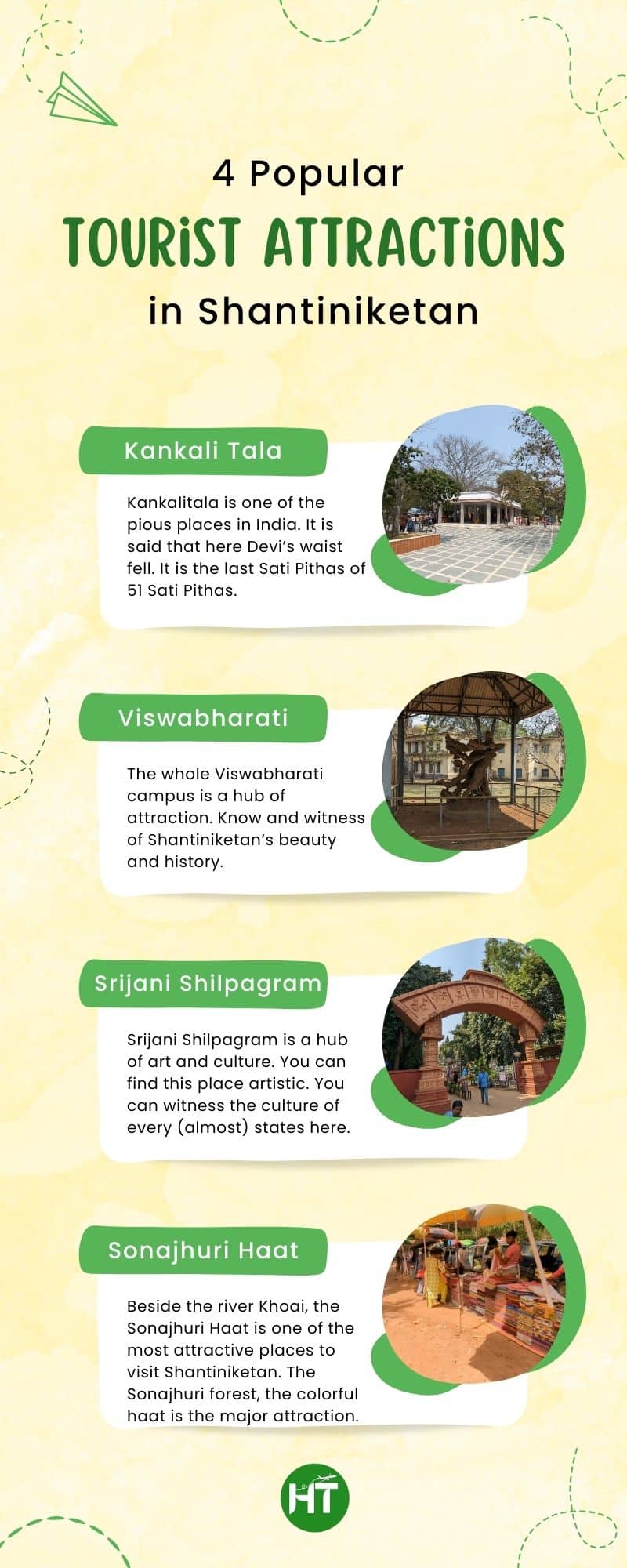 popular tourist destination in Shantiniketan